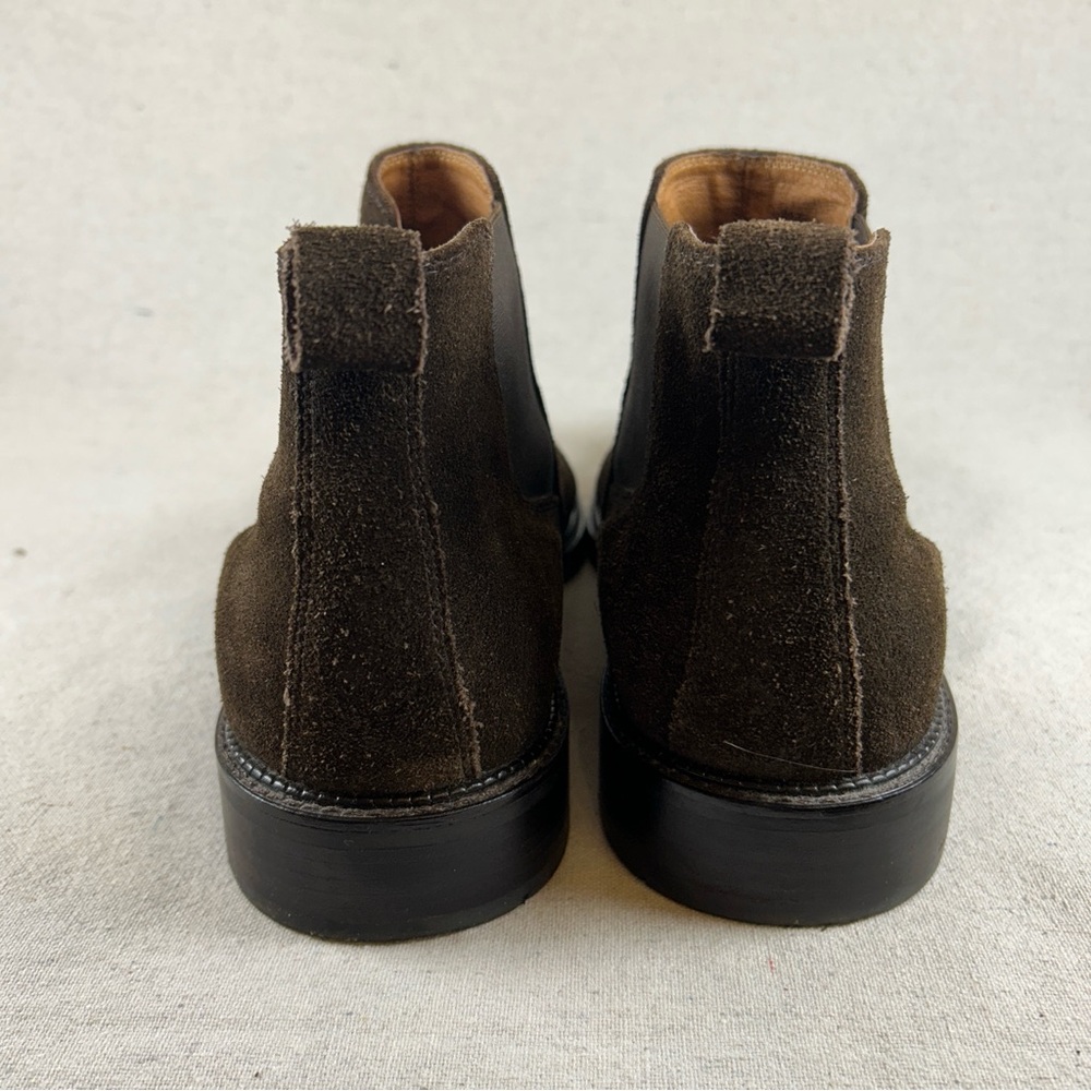 Johnston & Murphy Men’s 13M Dark Brown 'Hartley' Suede Chelsea Boots - Picture 10 of 12